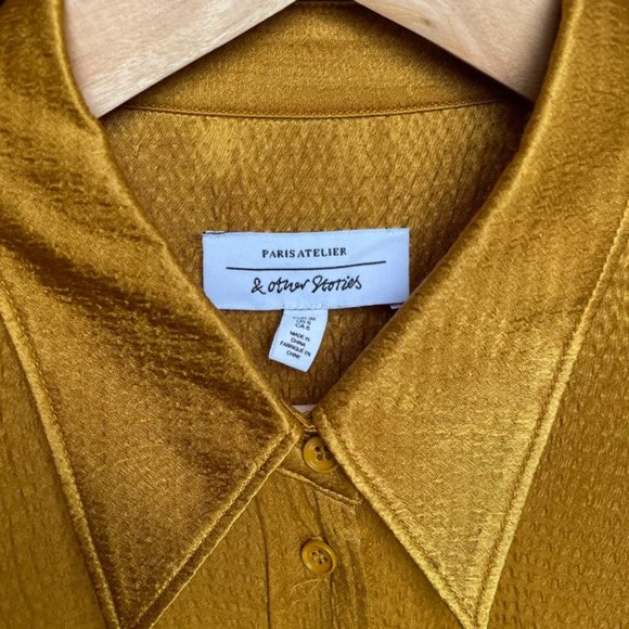 Gold long dress - & Other Stories Paris Atelier - Picture 3 of 4